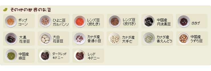 世界のお豆